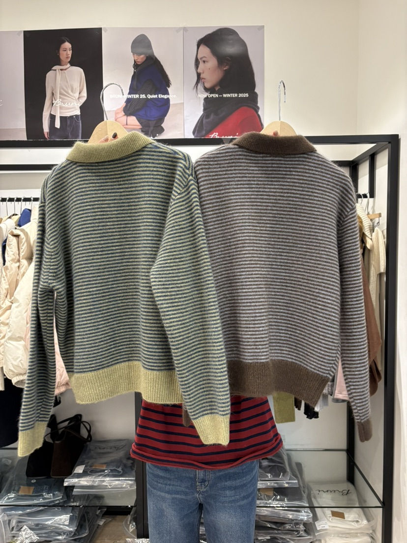 BRUNI/RICOTTA東大門㊣代購女裝新品熱賣25秋冬針織衫套裝浣熊BRUNI/RICOTTA針織衫