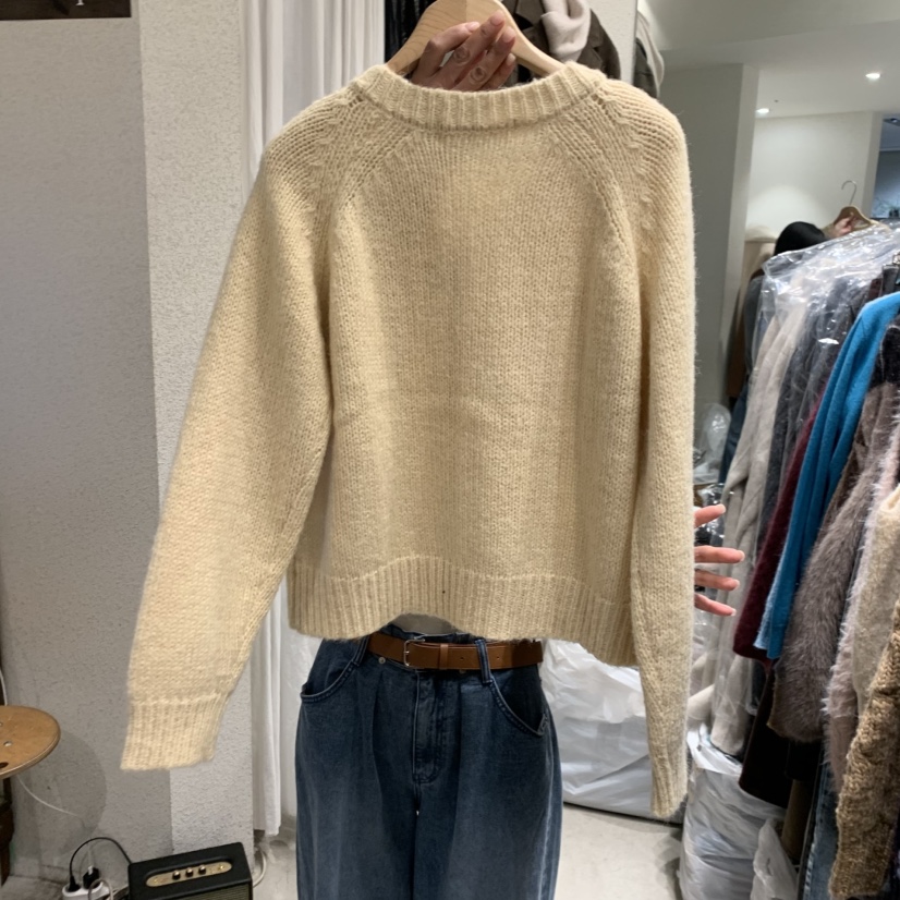 SSEMIENNE東大門㊣實拍女裝新款職業25秋冬時尚毛衣開衫繡花SSENIQUE毛衣