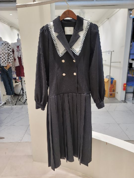 CATS韓國直郵㊣女裝新品休閑人氣真品時尚25秋冬職業連衣裙CAT.S連衣裙圖色2