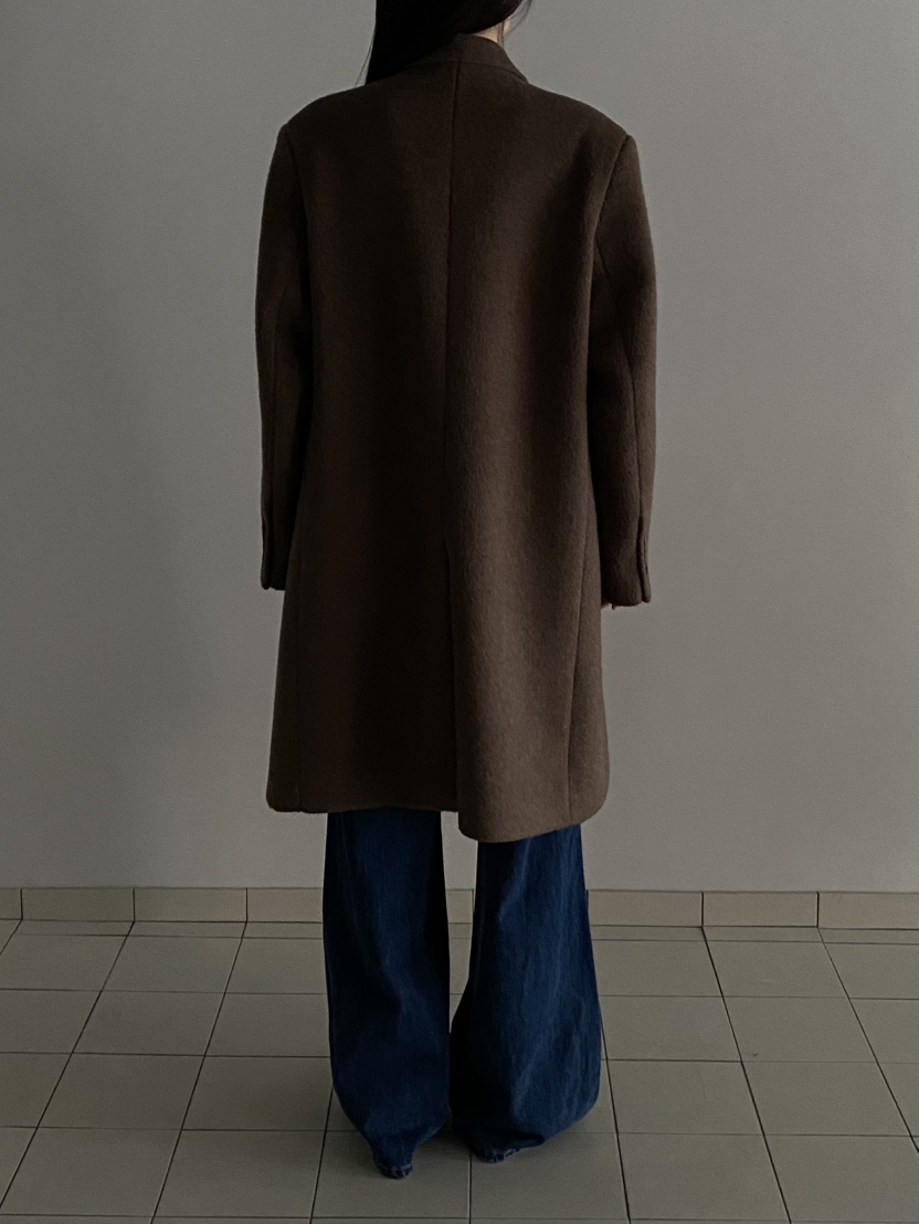 MOVENNE東大門㊣實拍女裝新款時尚休閑職業真品推薦中長款大衣MOVENNE中長款大衣