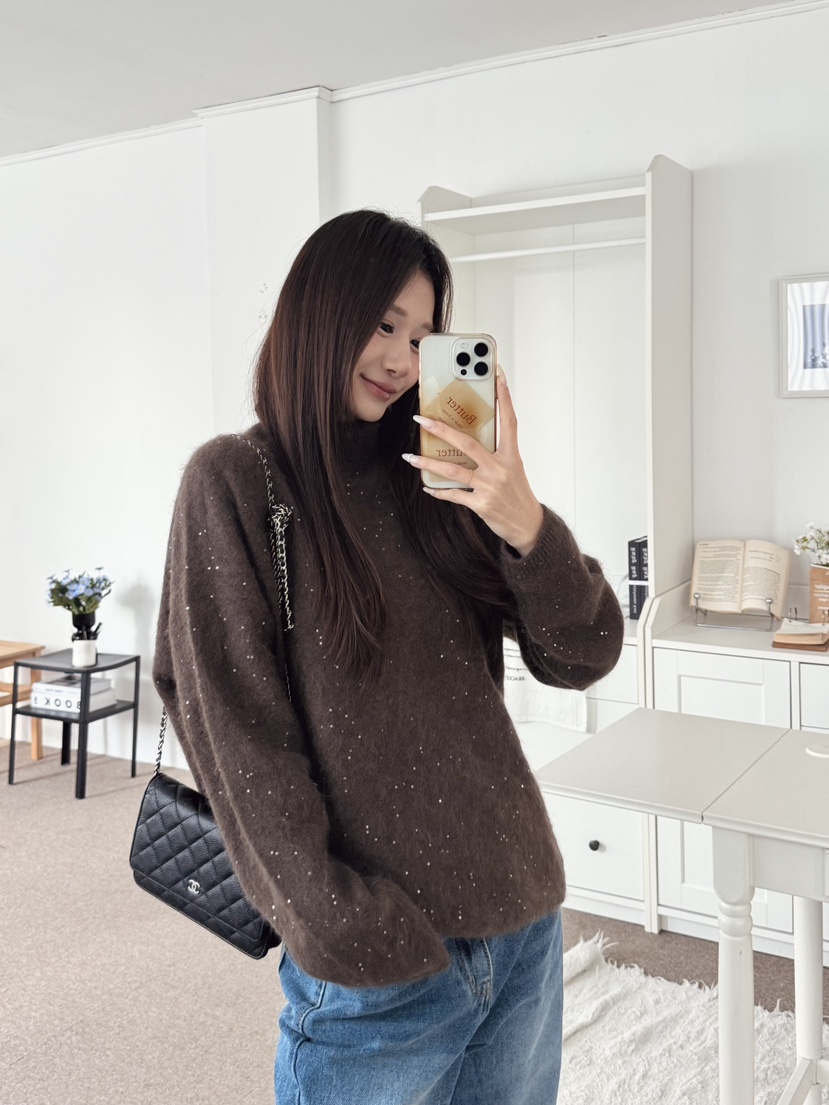 BUTTER-P韓國代購㊣女士新款真品熱賣人氣職業推薦休閑針織衫BUTTER-P針織衫