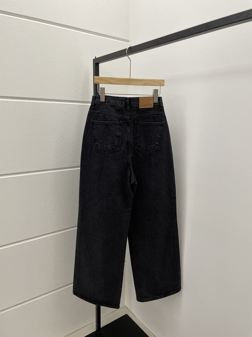 MOVENNE東大門㊣代購女士新款職業時尚真品人氣休閑牛仔褲羊毛MOVENNE牛仔褲