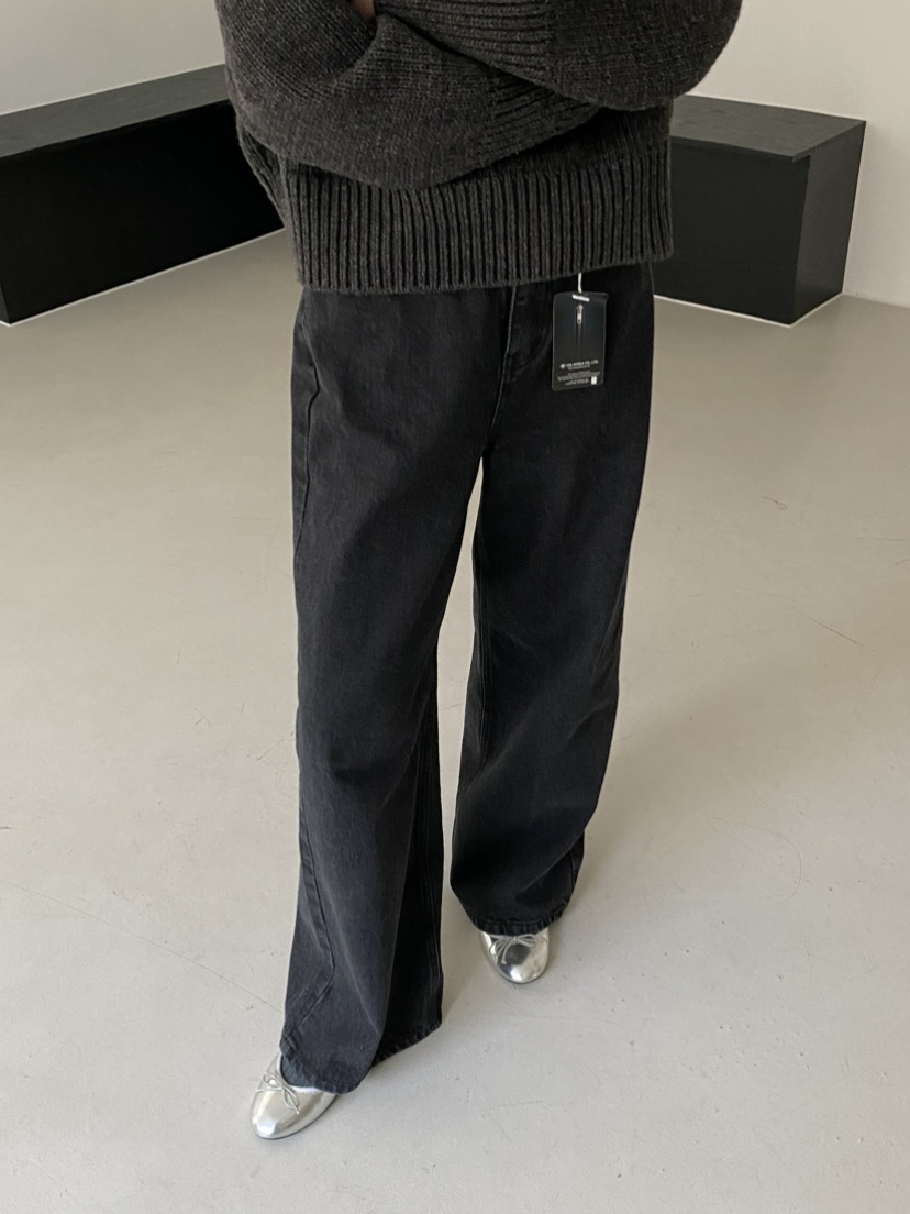 MOVENNE東大門㊣代購女士新款職業時尚真品人氣休閑牛仔褲羊毛MOVENNE牛仔褲