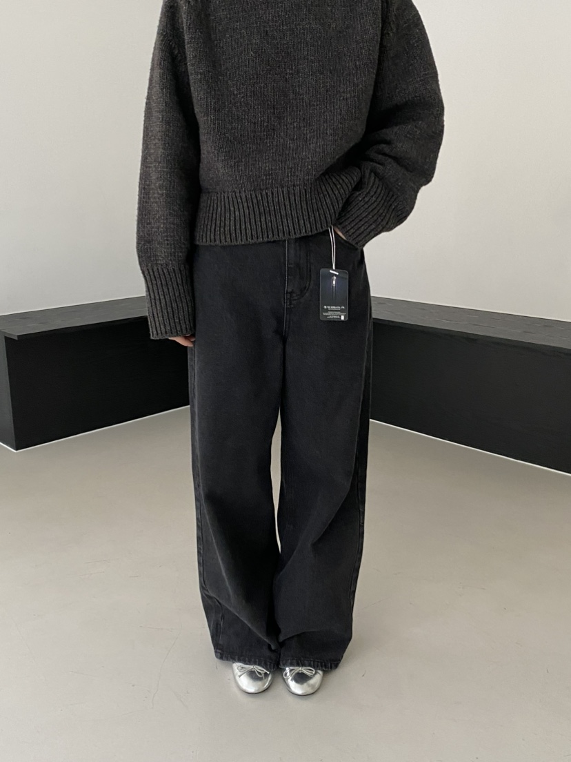 MOVENNE東大門㊣代購女士新款職業時尚真品人氣休閑牛仔褲羊毛MOVENNE牛仔褲