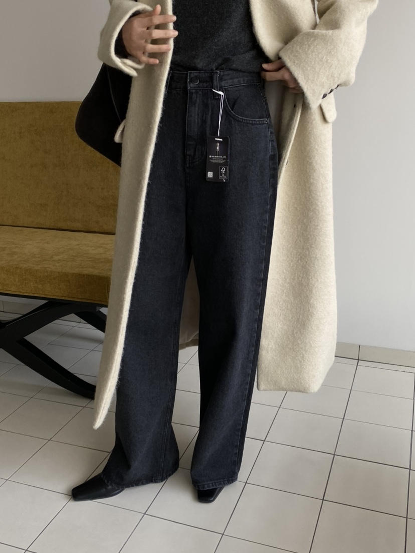MOVENNE東大門㊣代購女士新款職業時尚真品人氣休閑牛仔褲羊毛MOVENNE牛仔褲