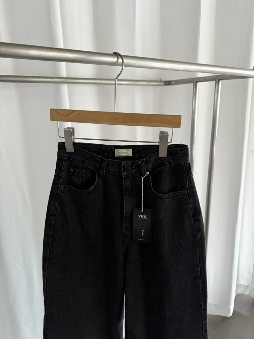 MOVENNE東大門㊣代購女士新款職業時尚真品人氣休閑牛仔褲羊毛MOVENNE牛仔褲