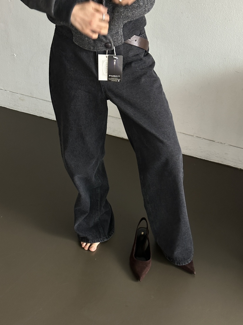 MOVENNE東大門㊣代購女士新款職業時尚真品人氣休閑牛仔褲羊毛MOVENNE牛仔褲