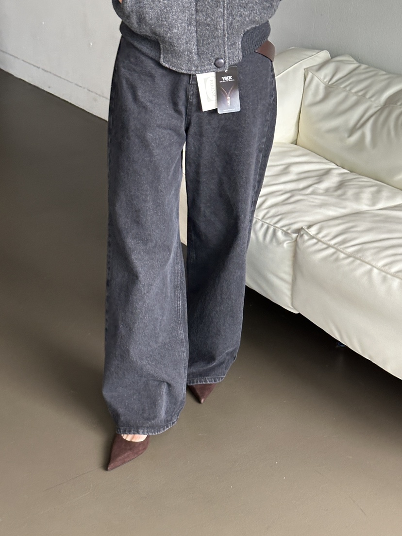 MOVENNE東大門㊣代購女士新款職業時尚真品人氣休閑牛仔褲羊毛MOVENNE牛仔褲