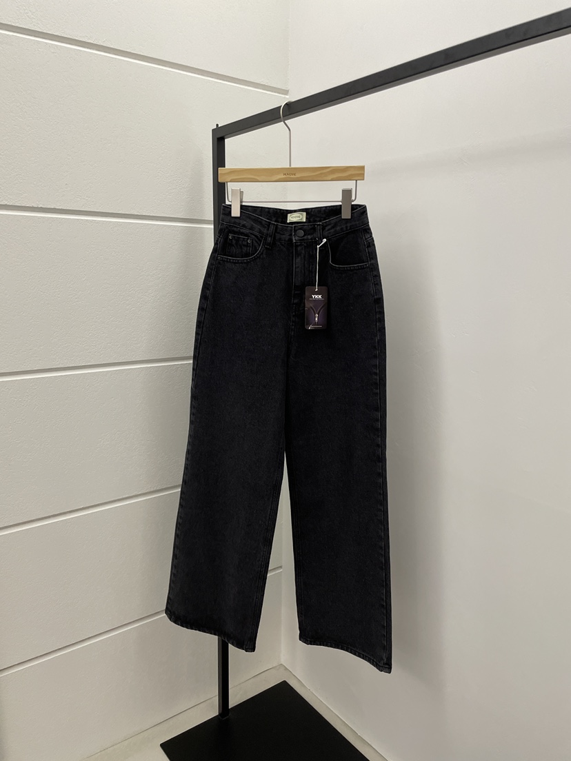 MOVENNE東大門㊣代購女士新款職業時尚真品人氣休閑牛仔褲羊毛MOVENNE牛仔褲圖色1