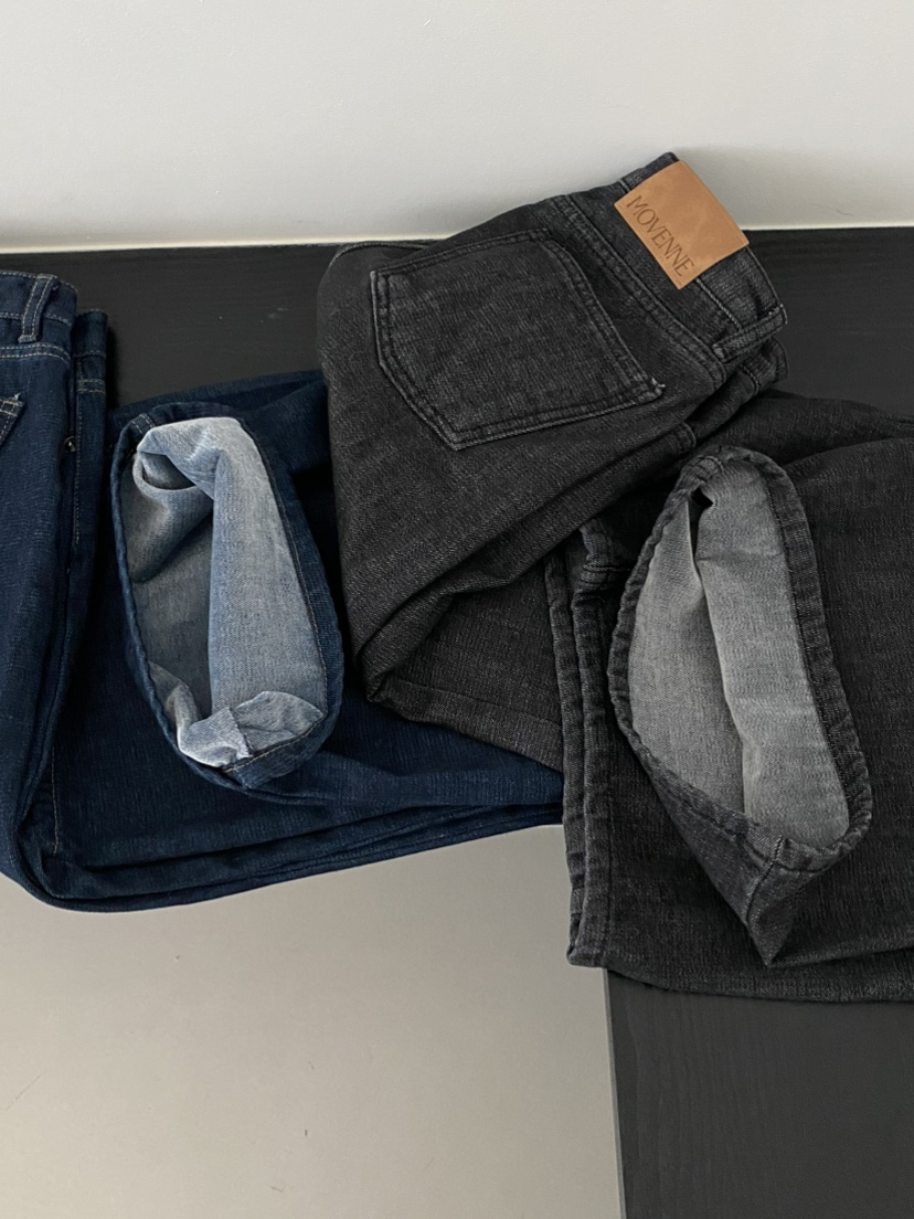 MOVENNE韓國直郵㊣女裝新品人氣時尚熱賣真品推薦25秋冬牛仔褲MOVENNE牛仔褲