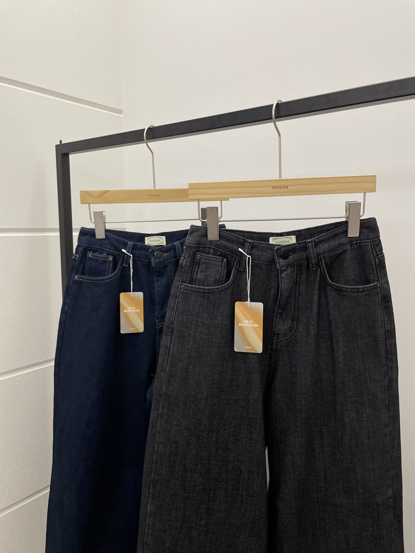MOVENNE韓國直郵㊣女裝新品人氣時尚熱賣真品推薦25秋冬牛仔褲MOVENNE牛仔褲