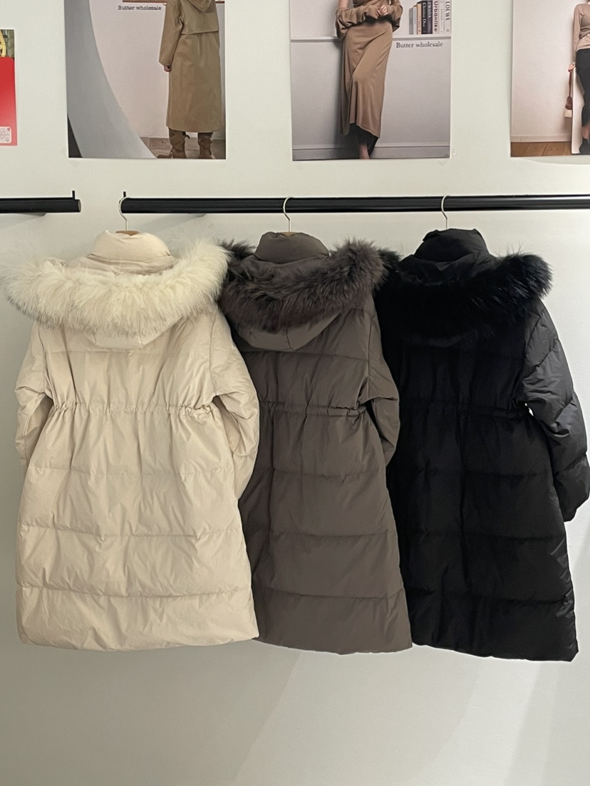 BUTTER-P韓國代購㊣女裝新款真品時尚熱賣推薦長款羽絨服絨BUTTER-P長款羽絨服