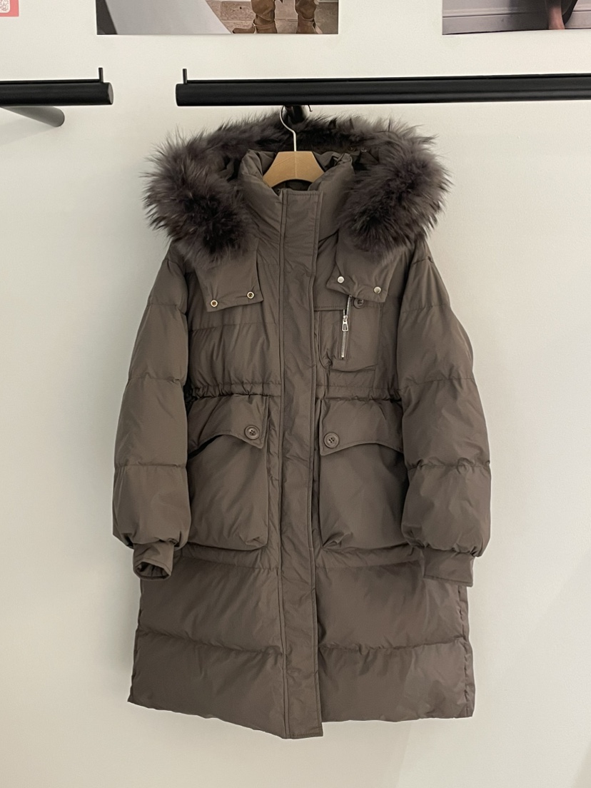 BUTTER-P韓國代購㊣女裝新款真品時尚熱賣推薦長款羽絨服絨BUTTER-P長款羽絨服圖色2