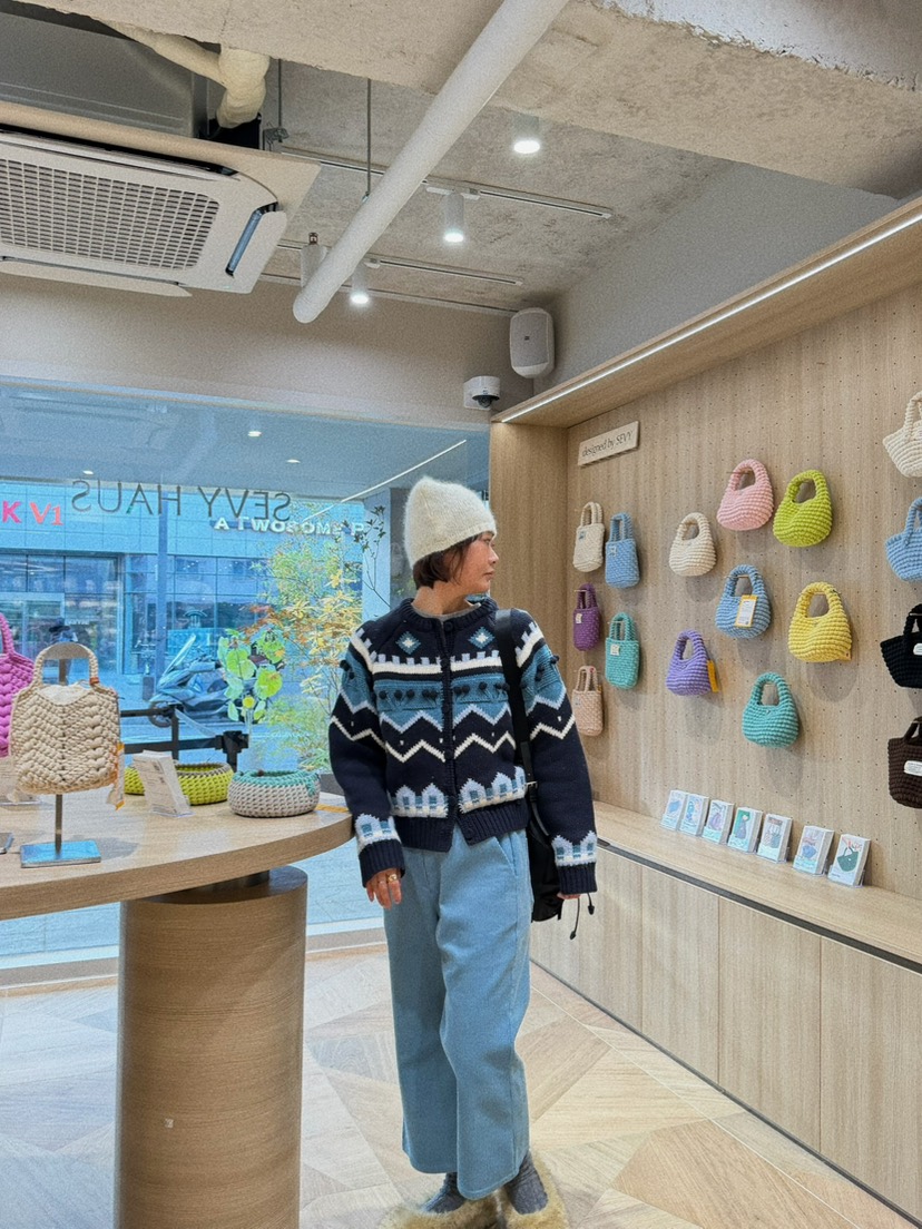 OLI SEOUL韓國直郵㊣女士新品職業人氣熱賣休閑針織衫開衫OLI SEOUL針織衫