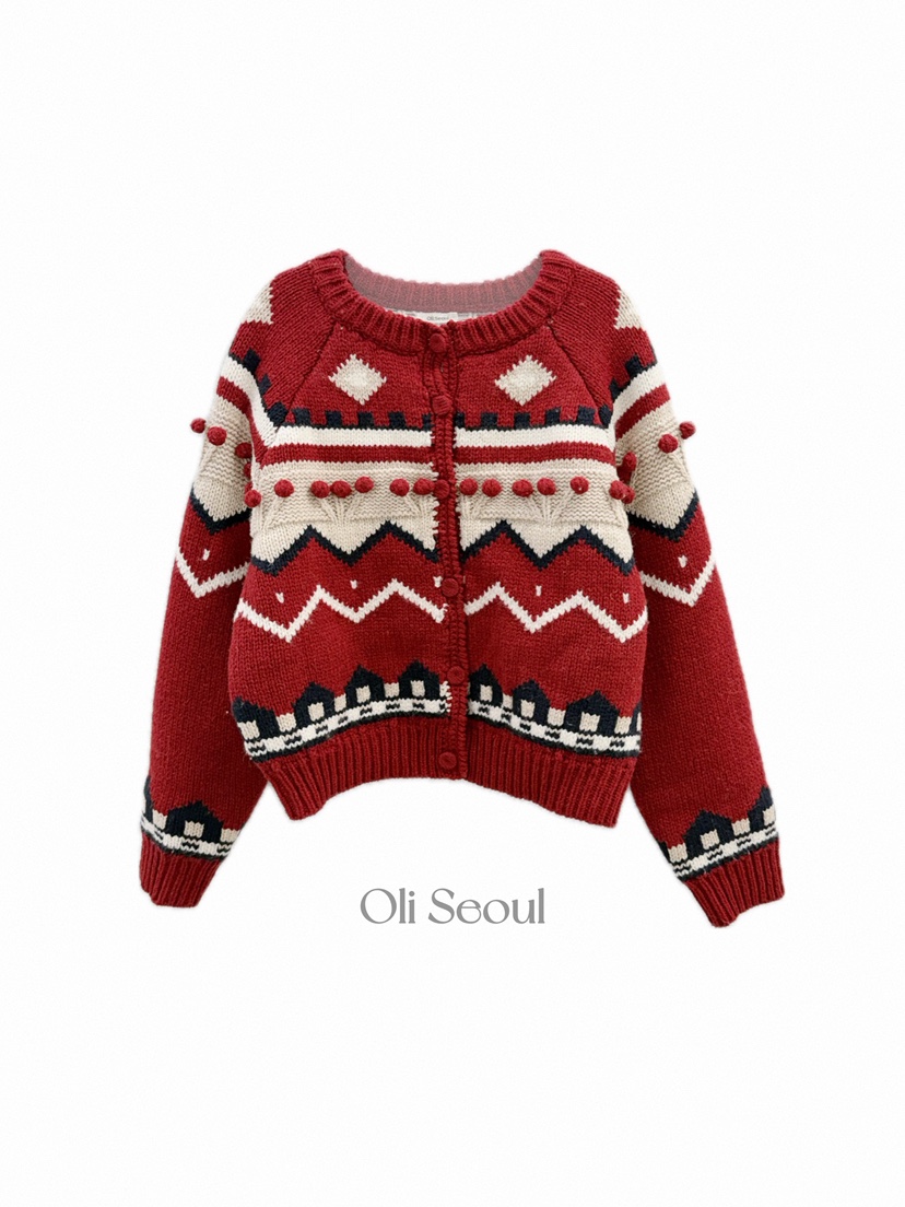 OLI SEOUL韓國直郵㊣女士新品職業人氣熱賣休閑針織衫開衫OLI SEOUL針織衫圖色3