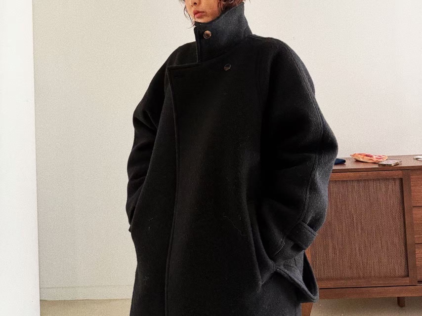 OLI SEOUL東大門㊣直郵女士新款真品推薦人氣熱賣中長款大衣OLI SEOUL中長款大衣