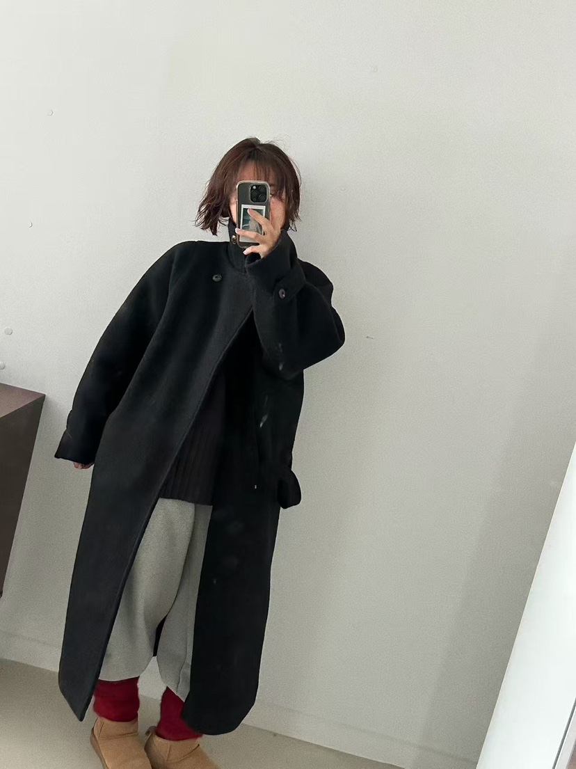 OLI SEOUL東大門㊣直郵女士新款真品推薦人氣熱賣中長款大衣OLI SEOUL中長款大衣