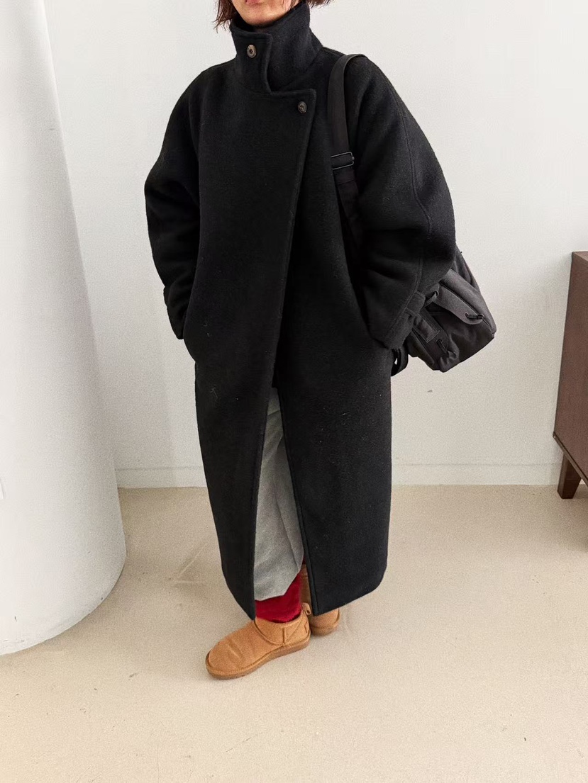 OLI SEOUL東大門㊣直郵女士新款真品推薦人氣熱賣中長款大衣OLI SEOUL中長款大衣