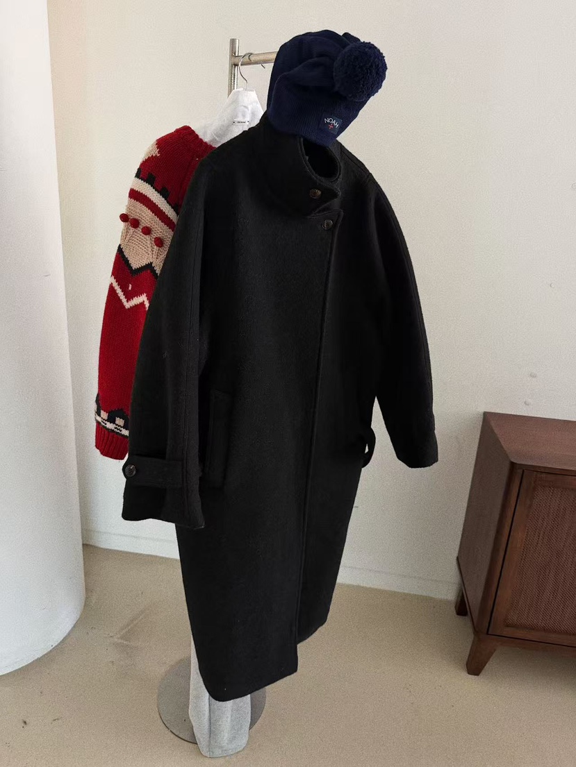 OLI SEOUL東大門㊣直郵女士新款真品推薦人氣熱賣中長款大衣OLI SEOUL中長款大衣圖色1