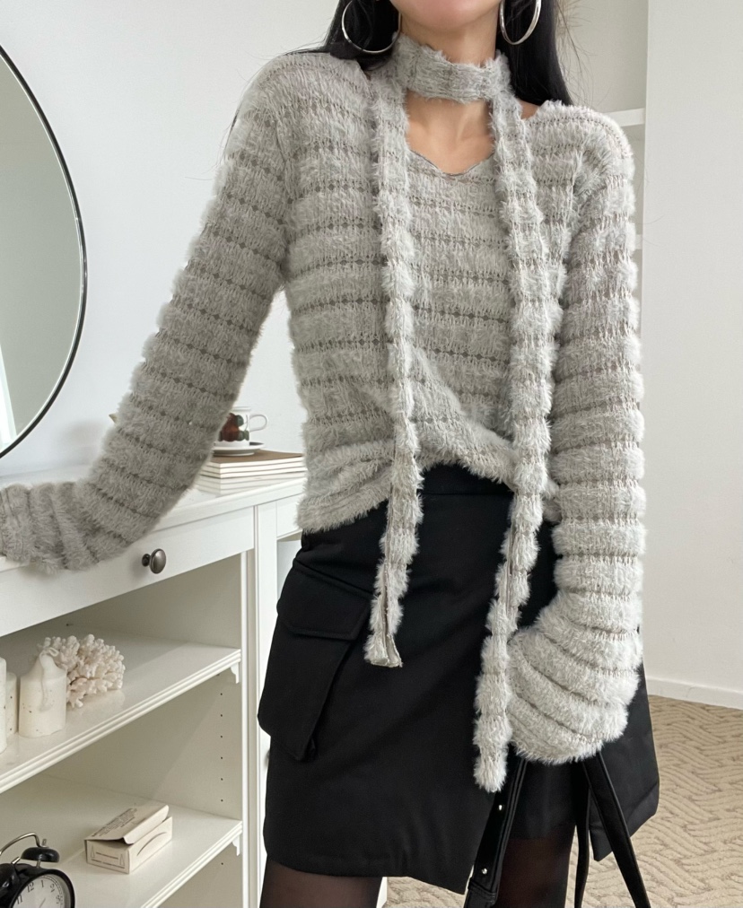 REIZ韓國直郵㊣女裝新款真品熱賣休閑時尚職業人氣推薦針織衫REIZ針織衫