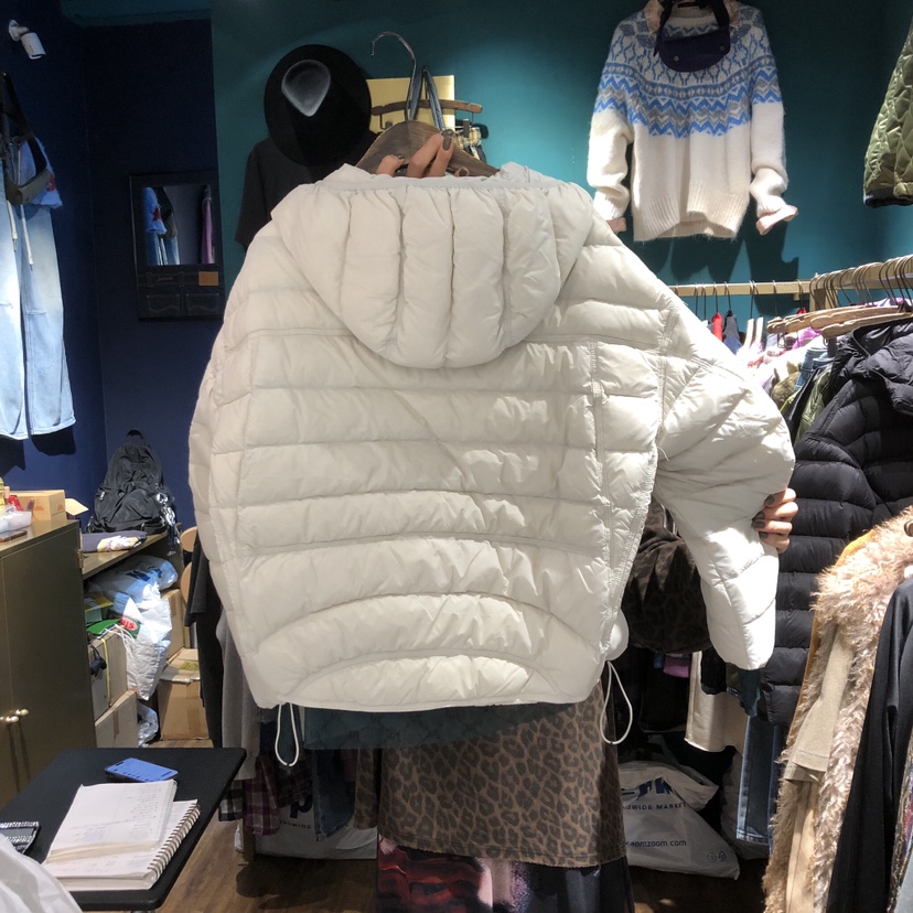 MERCI LINDA東大門㊣直郵女裝新款人氣短款羽絨服連帽鴨絨MERCI LINDA短款羽絨服