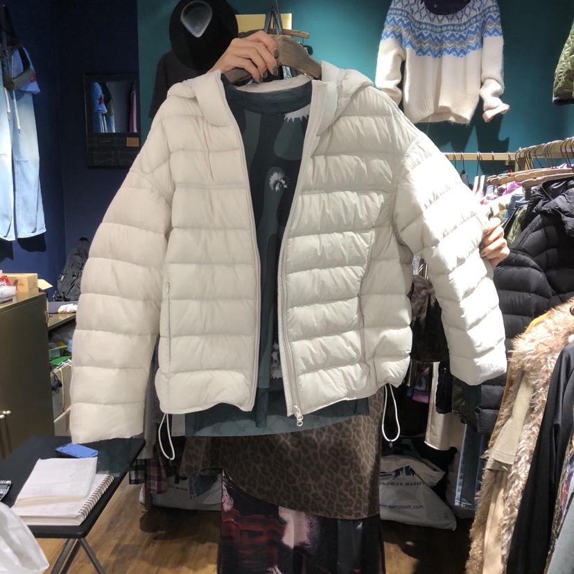 MERCI LINDA東大門㊣直郵女裝新款人氣短款羽絨服連帽鴨絨MERCI LINDA短款羽絨服圖色1