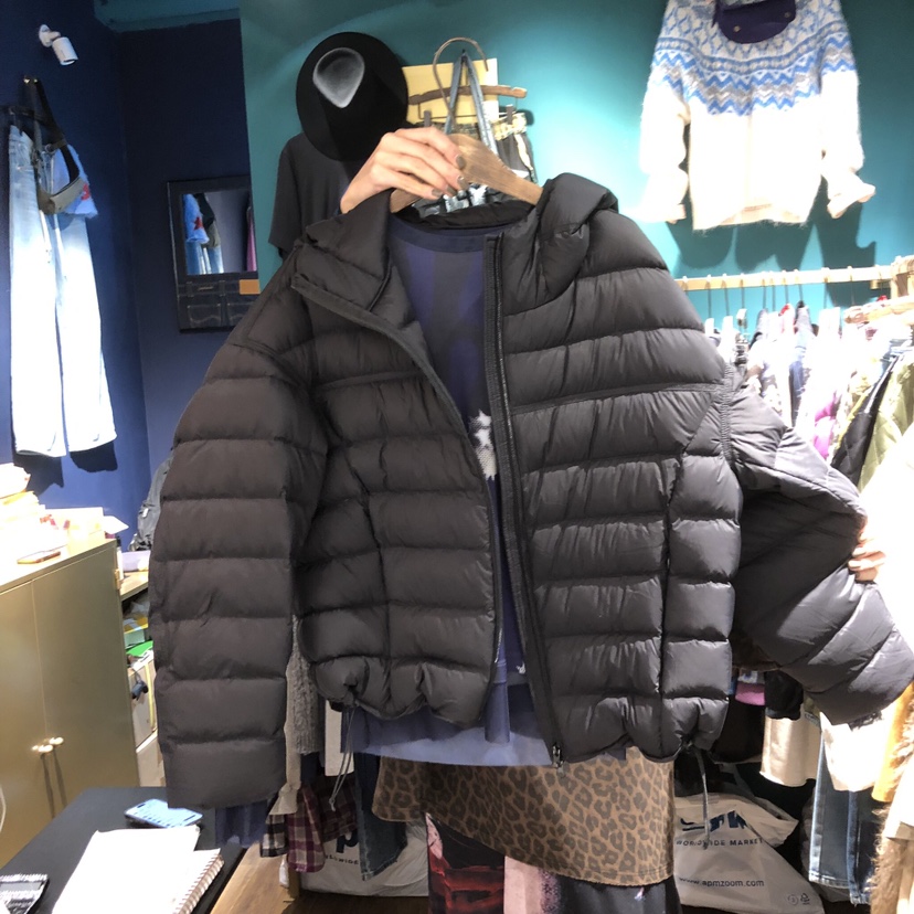 MERCI LINDA東大門㊣直郵女裝新款人氣短款羽絨服連帽鴨絨MERCI LINDA短款羽絨服圖色2