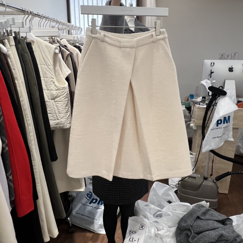 UNDERSTANDING韓國直郵㊣女裝新品職業休閑半身裙中短裙中長款UNDERSTANDING半身裙/中短裙圖色1