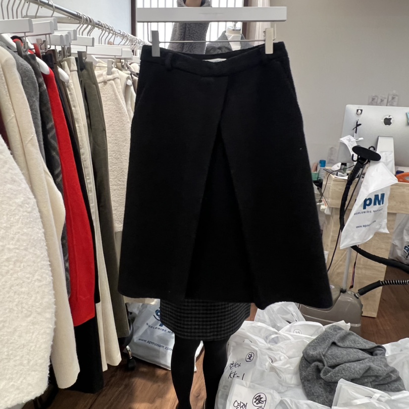 UNDERSTANDING韓國直郵㊣女裝新品職業休閑半身裙中短裙中長款UNDERSTANDING半身裙/中短裙圖色2