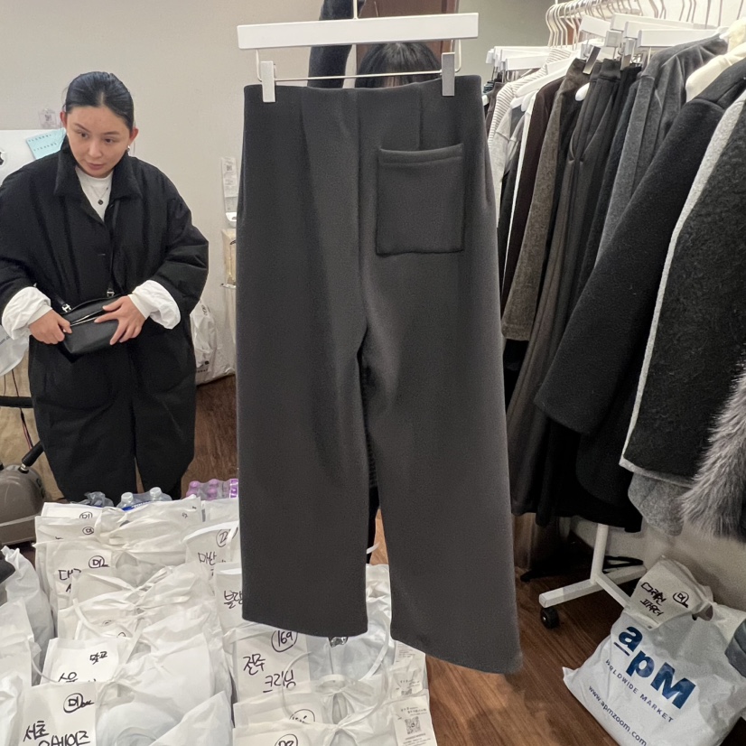 UNDERSTANDING韓國代購㊣女裝新品25秋冬人氣熱賣休閑褲口袋UNDERSTANDING休閑褲