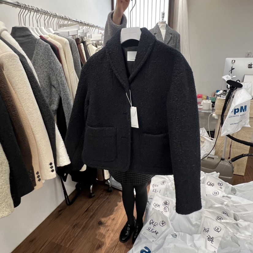 UNDERSTANDING東大門㊣直郵女裝新品25秋冬熱賣休閑夾克披肩UNDERSTANDING夾克圖色2