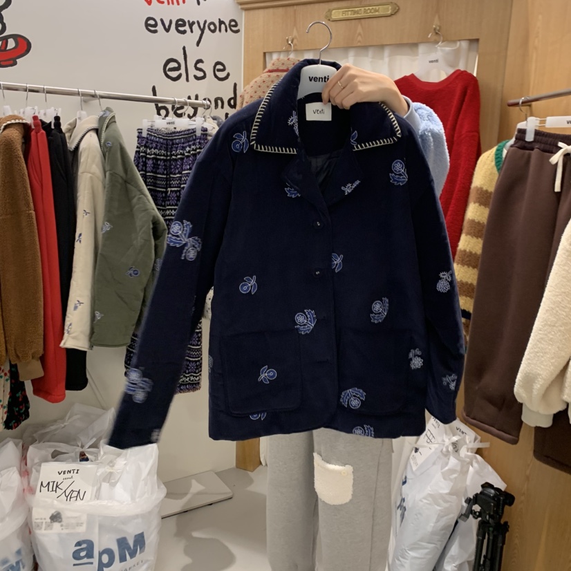 VENTI東大門㊣代購女士新品職業推薦時尚熱賣25秋冬人氣夾克棉VENTI夾克