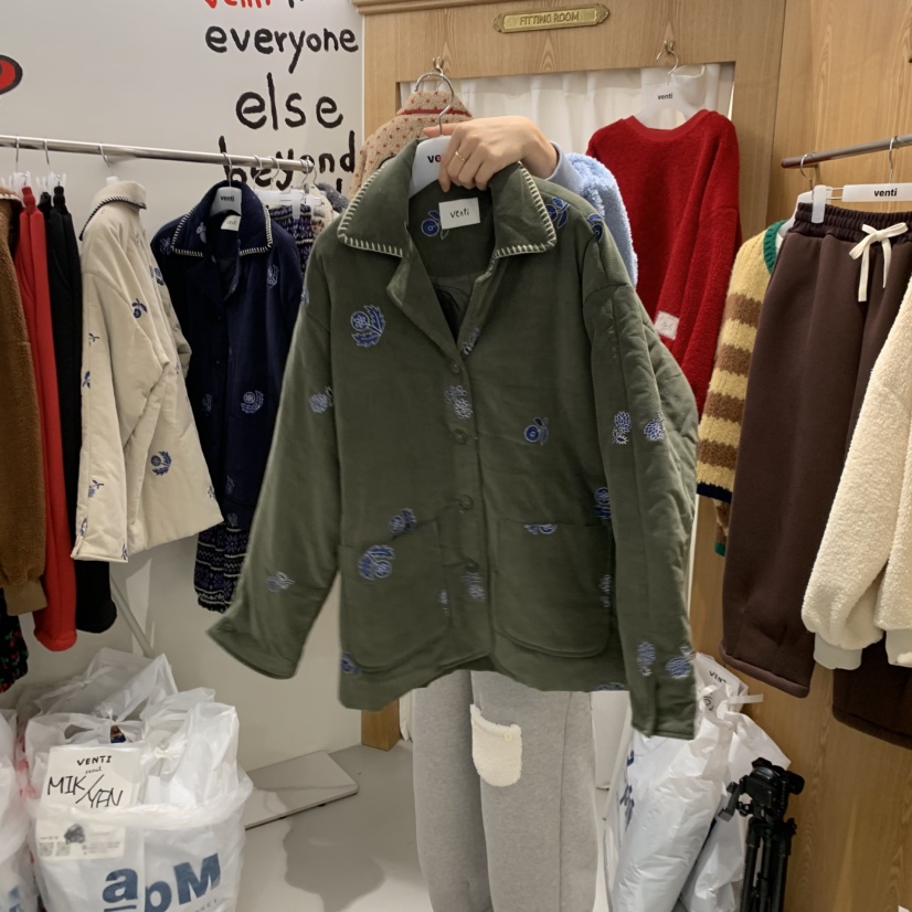 VENTI東大門㊣代購女士新品職業推薦時尚熱賣25秋冬人氣夾克棉VENTI夾克圖色2
