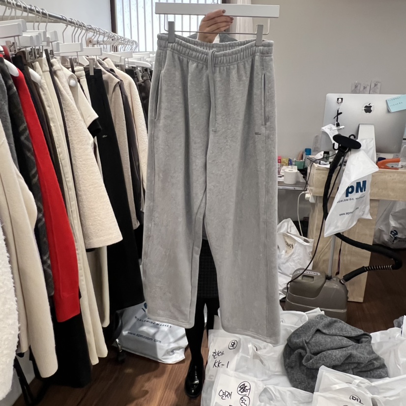 UNDERSTANDING東大門㊣直郵女裝新品25秋冬熱賣真品休閑褲加絨UNDERSTANDING休閑褲圖色1