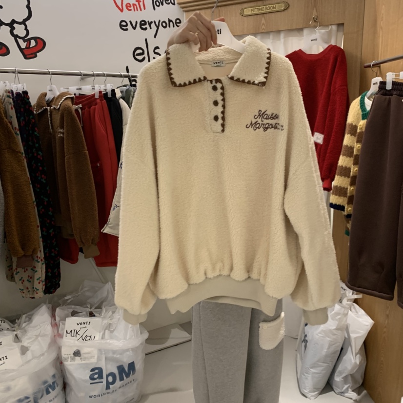 VENTI韓國直郵㊣女裝新款25秋冬職業人氣真品熱賣休閑推薦衛衣VENTI衛衣圖色2