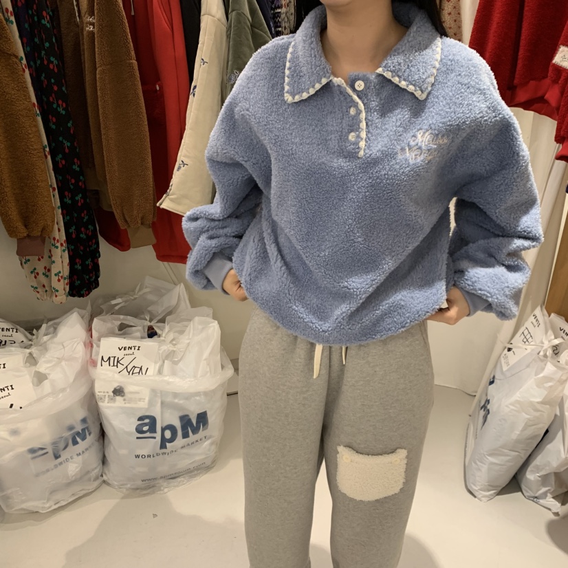 VENTI韓國直郵㊣女裝新款25秋冬職業人氣真品熱賣休閑推薦衛衣VENTI衛衣圖色3