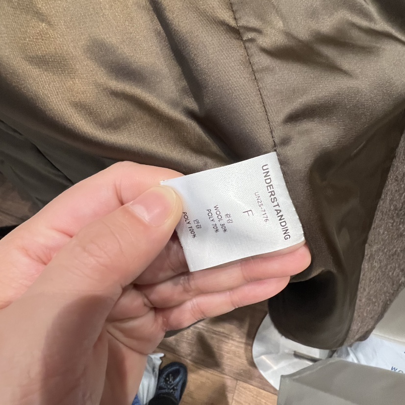 UNDERSTANDING韓國直郵㊣女裝新款人氣真品休閑職業中長款大衣UNDERSTANDING中長款大衣