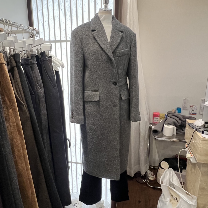 UNDERSTANDING韓國直郵㊣女裝新款人氣真品休閑職業中長款大衣UNDERSTANDING中長款大衣圖色1