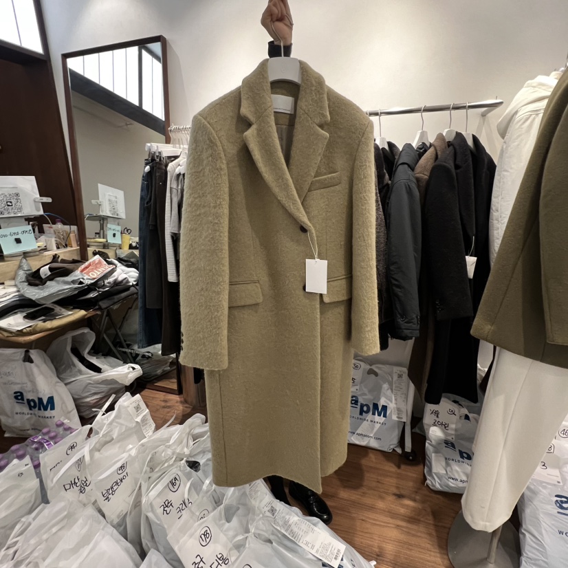 UNDERSTANDING東大門㊣代購女士新品職業時尚人氣中長款大衣UNDERSTANDING中長款大衣圖色1