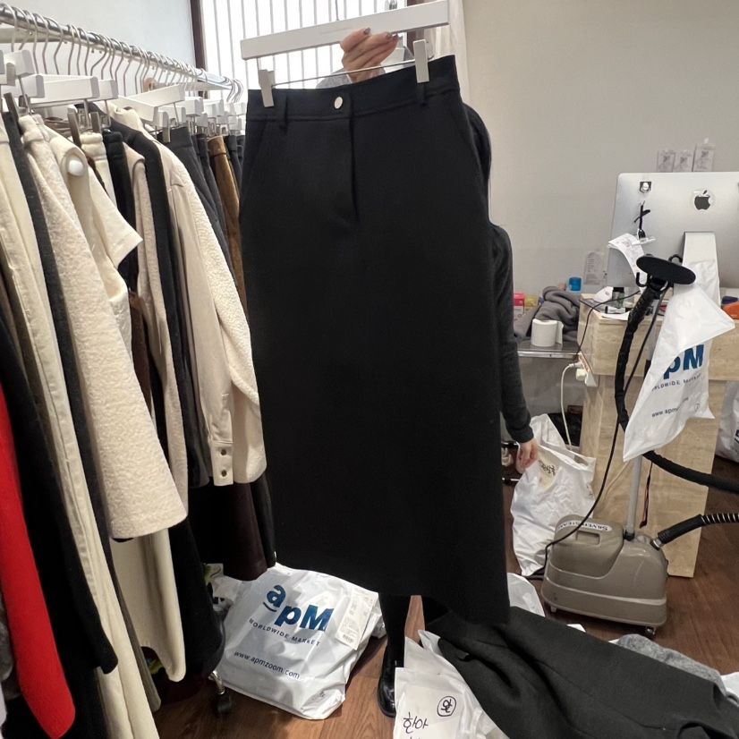 UNDERSTANDING東大門㊣實拍女裝新品職業時尚半身裙中短裙羊毛UNDERSTANDING半身裙/中短裙圖色1