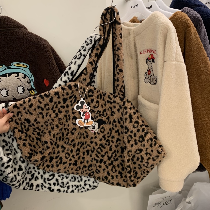 VENTI韓國代購㊣女士新款推薦休閑職業人氣25秋冬手提包羊毛VENTI手提包圖色2