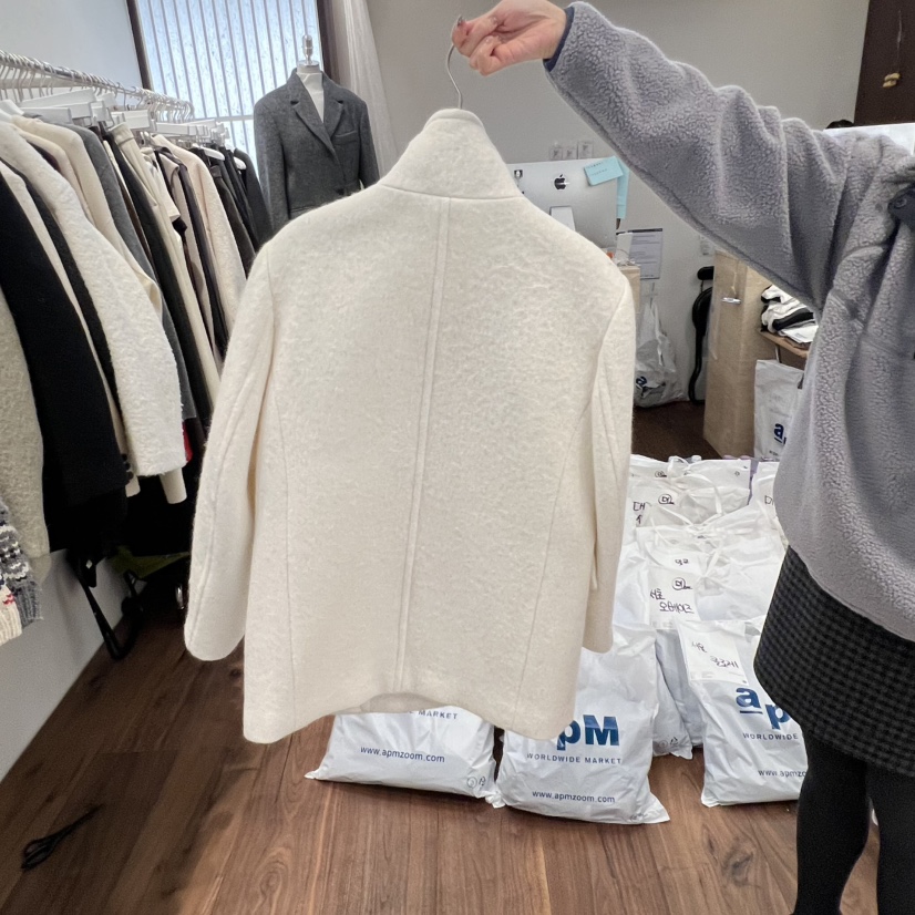 UNDERSTANDING東大門㊣直郵女士新品推薦熱賣職業短款大衣羊駝UNDERSTANDING短款大衣