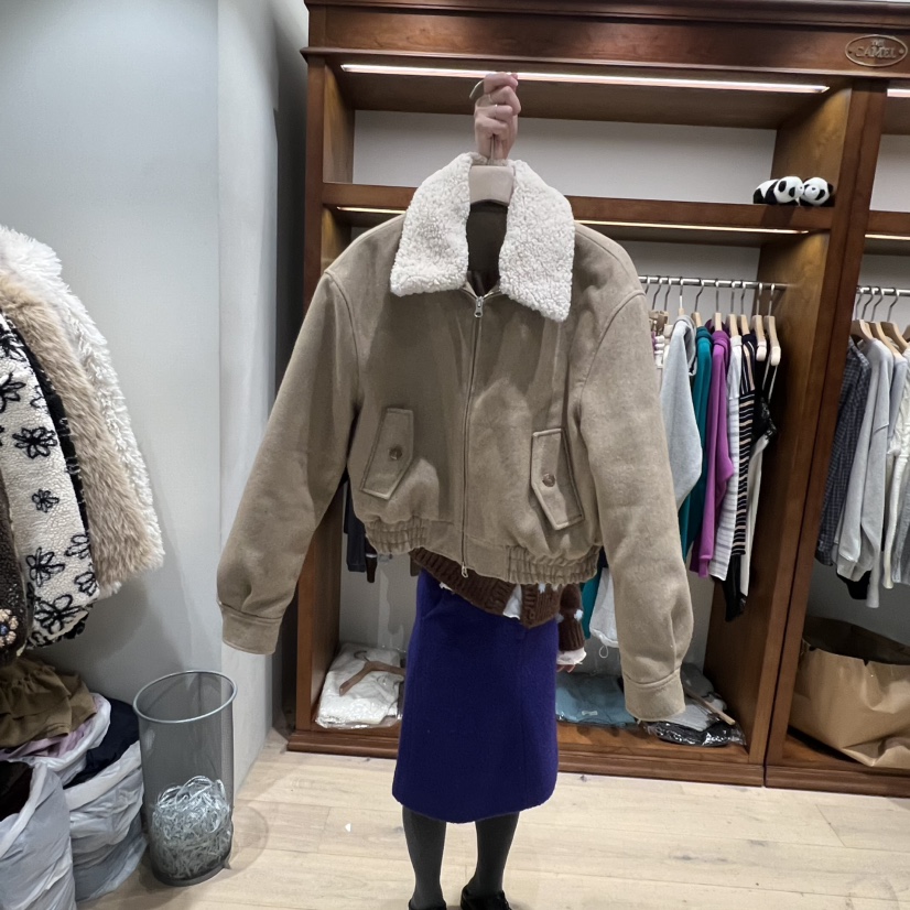 THE CAMEL東大門㊣實拍女裝新款人氣夾克棉the came_l 家夾克圖色2