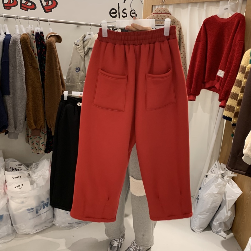 VENTI韓國直郵㊣女裝新品25秋冬熱賣休閑真品推薦休閑褲加絨VENTI休閑褲