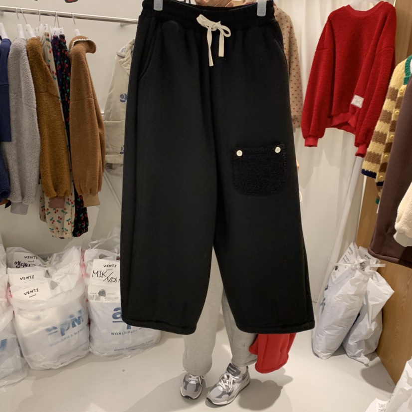 VENTI韓國直郵㊣女裝新品25秋冬熱賣休閑真品推薦休閑褲加絨VENTI休閑褲圖色2