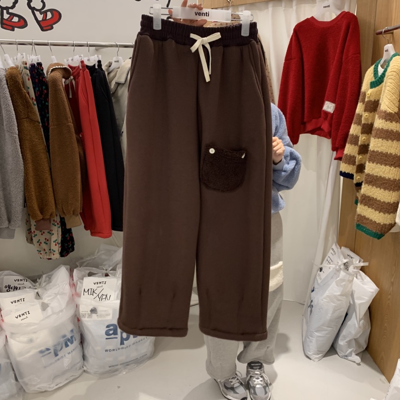 VENTI韓國直郵㊣女裝新品25秋冬熱賣休閑真品推薦休閑褲加絨VENTI休閑褲圖色3