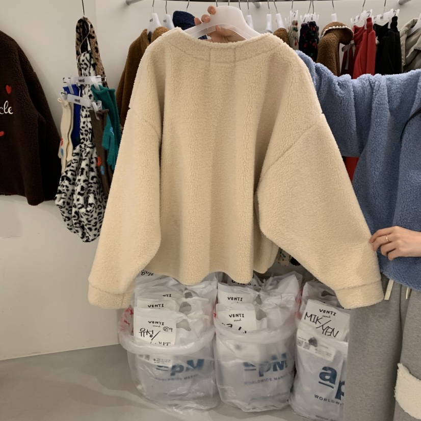 VENTI韓國代購㊣女士新款熱賣推薦人氣25秋冬休閑夾克羊毛衫VENTI夾克