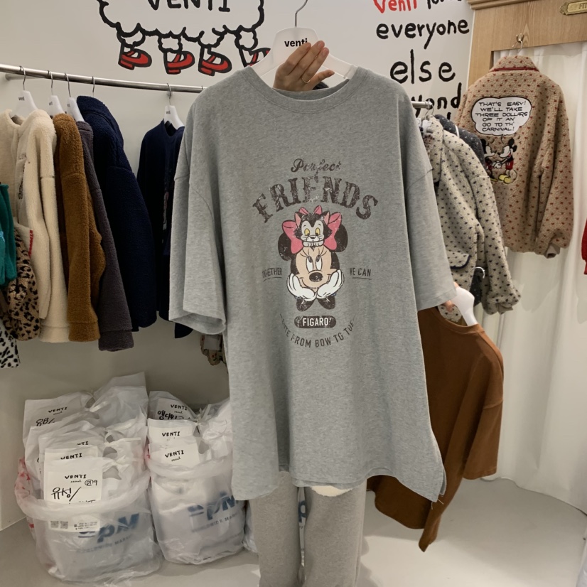 VENTI東大門㊣代購女裝新款熱賣人氣時尚休閑真品25秋冬T恤VENTIT恤圖色2