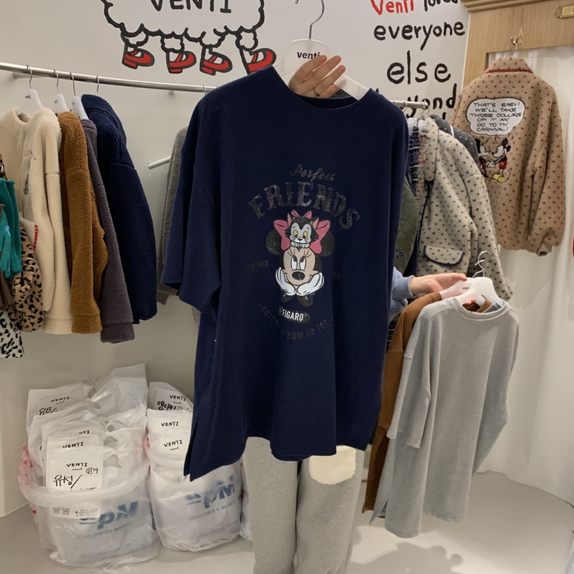 VENTI東大門㊣代購女裝新款熱賣人氣時尚休閑真品25秋冬T恤VENTIT恤圖色3