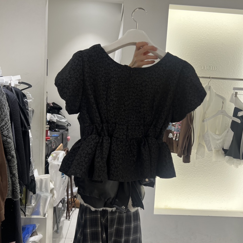 TYCHE韓國直郵㊣女士新款職業真品休閑推薦25秋冬襯衫蕾絲衫TYCHE襯衫/蕾絲衫